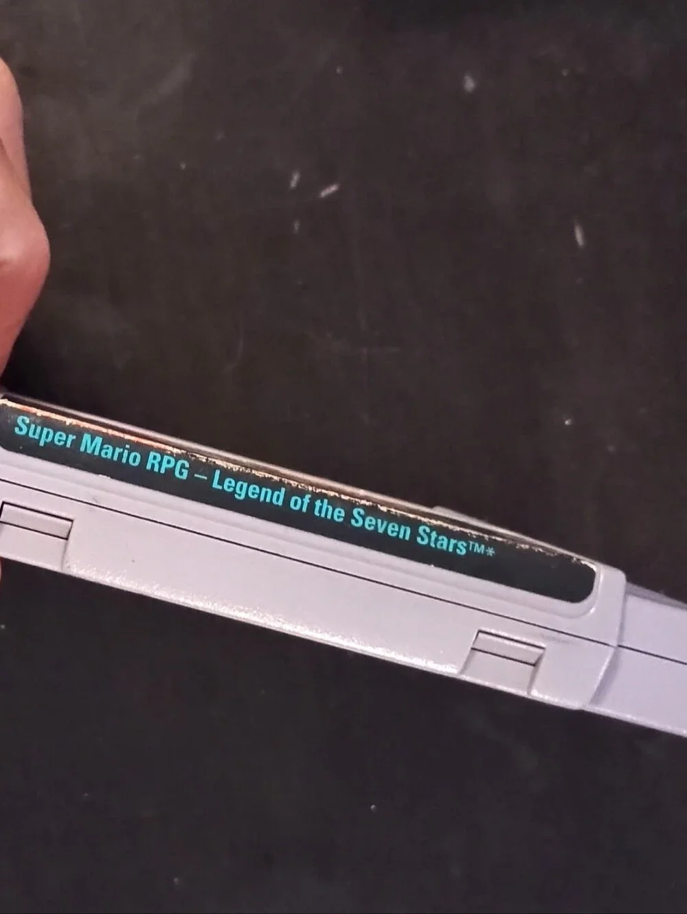 Nintendo Super Mario RPG Cartridge - Light Gray with Color Label